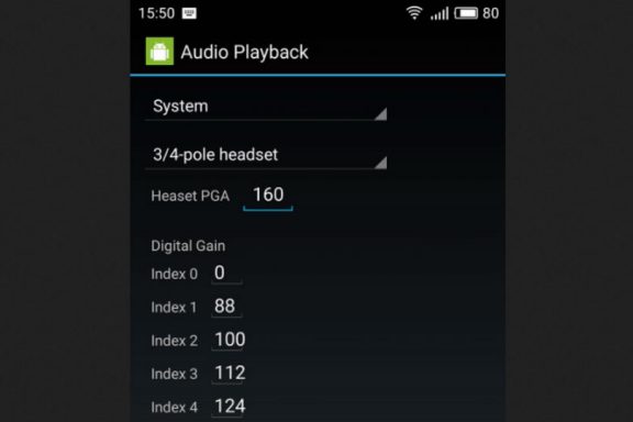 Increase the volume of the headphones through the engineering menu
