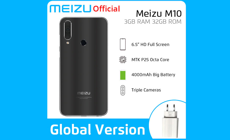 Meizu M10 with large screen and battery, triple camera and pure Android