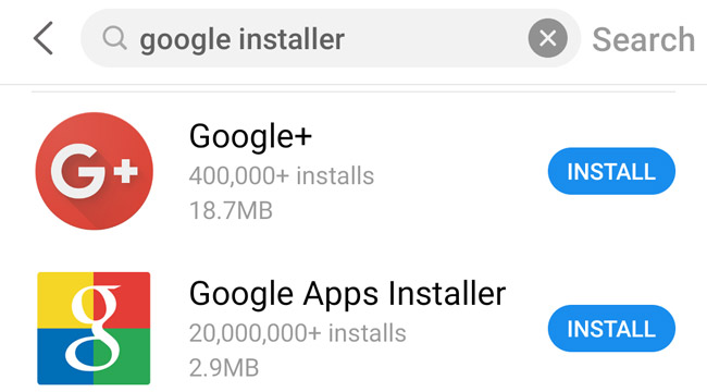 Google Apps Installer for Meizu smartphones