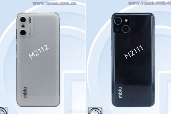 Two new models from Meizu's Meilan subbrand on the website of the Chinese regulator TENAA - M2112 and M2111
