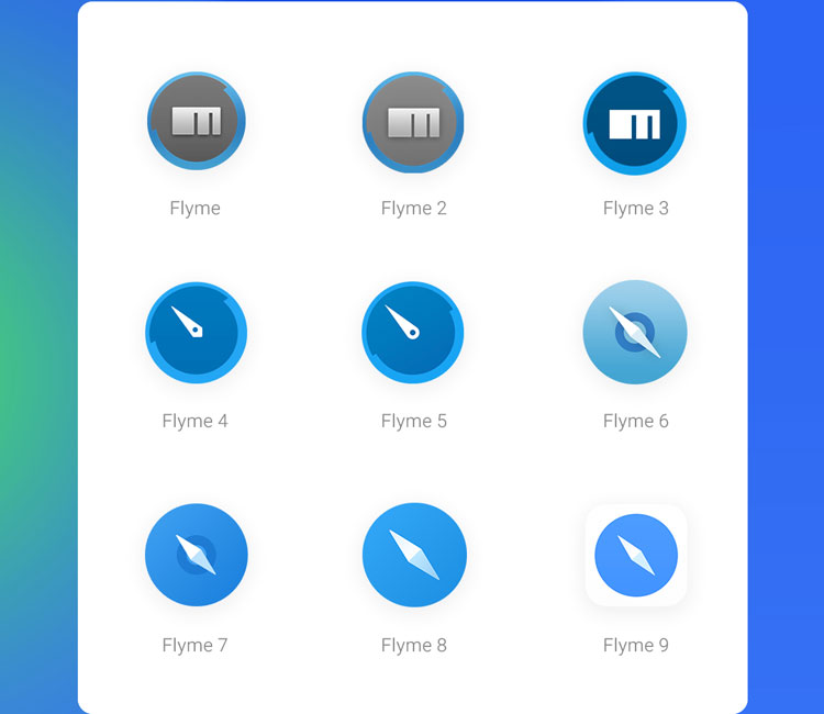Meizu Flyme 1-9 browser icons