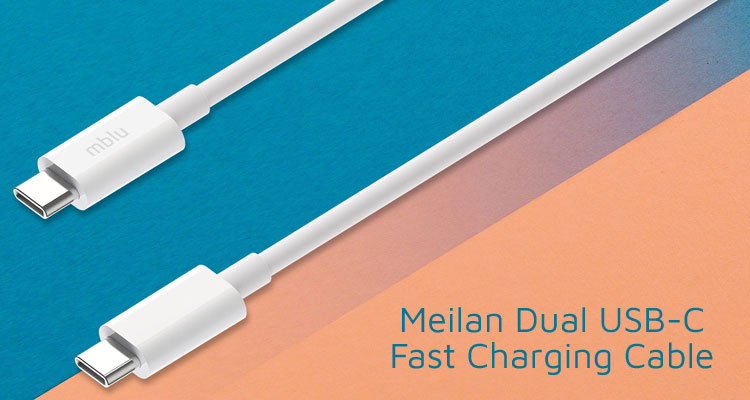 Meilan mblu Dual USB-C Fast Charging Cable