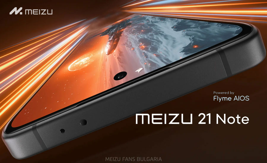 Meizu 21 Note, оборудван с обновения потребителски интерфейс Flyme AIOS